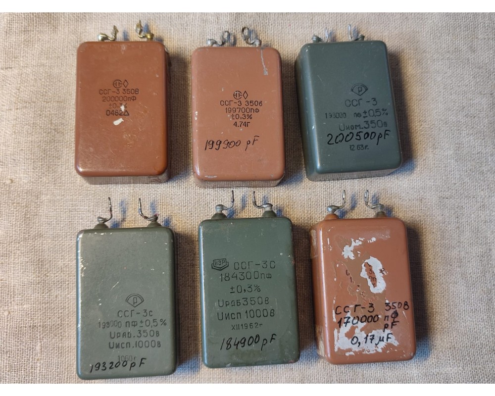 SSG-3 135000 -200000 pF Mica Capacitor 350 V SSG-3 135000 -200000 pF Mica Capacitor 350 V